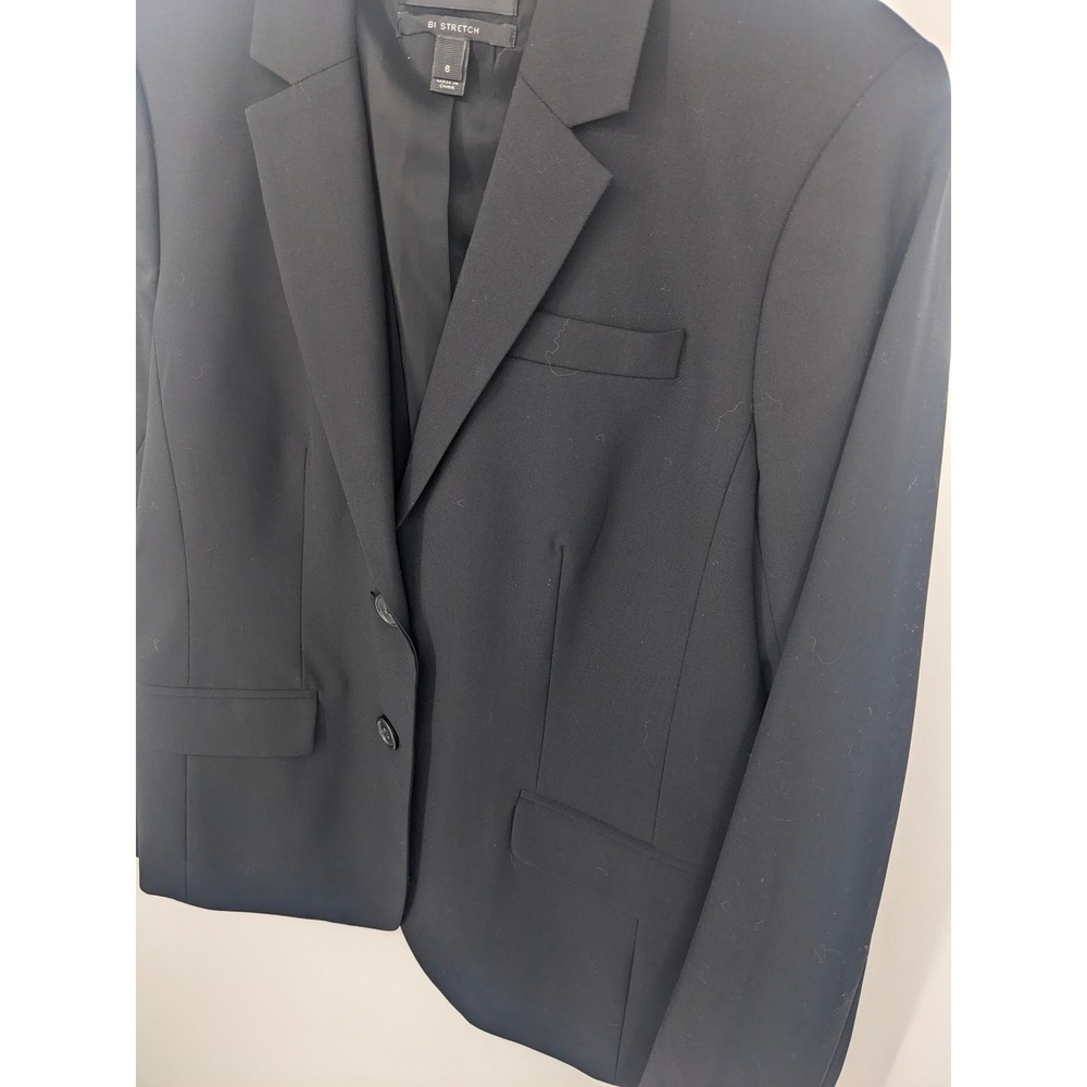 J.Crew Bi Stretch Wool Blend Blazer Womens 6 Black Jacket Corpcore Office Career - Picture 2 of 8